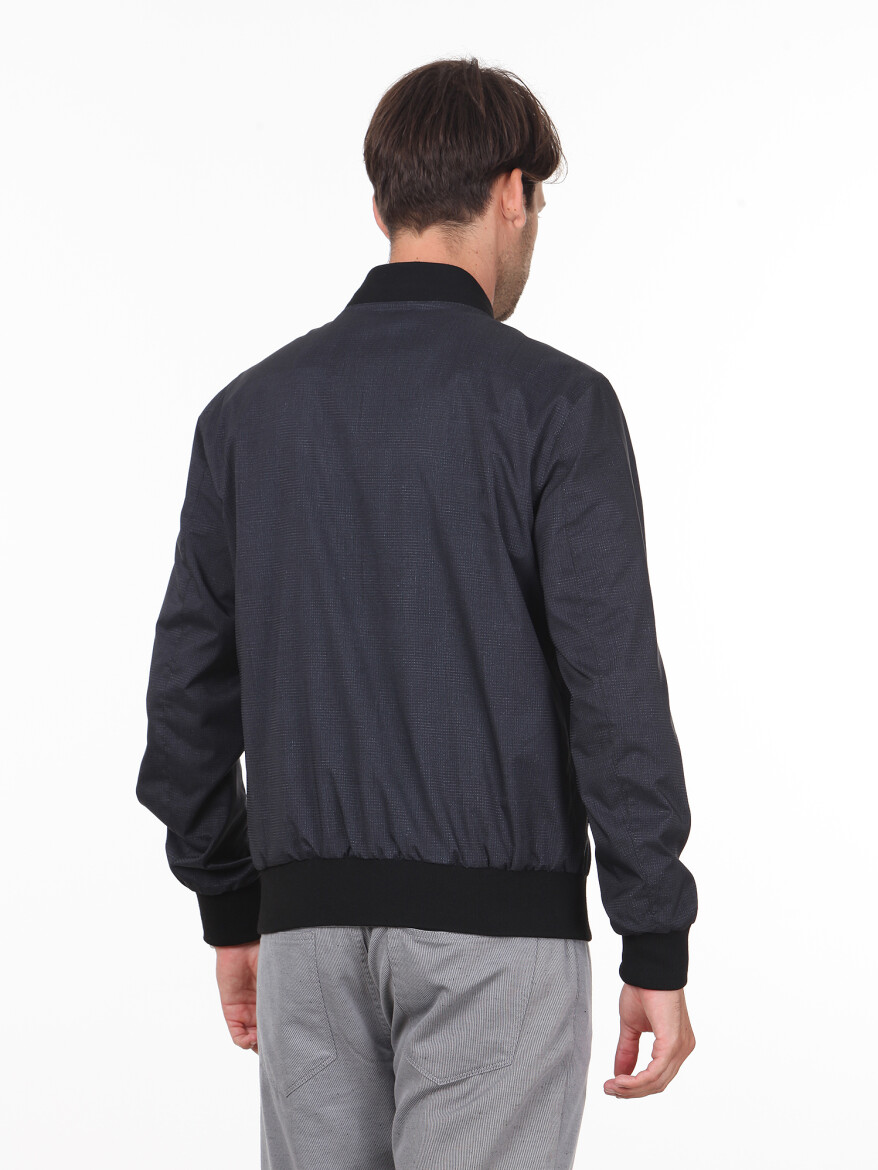 Gri Regular Fit Casual Dokuma Mont - 6