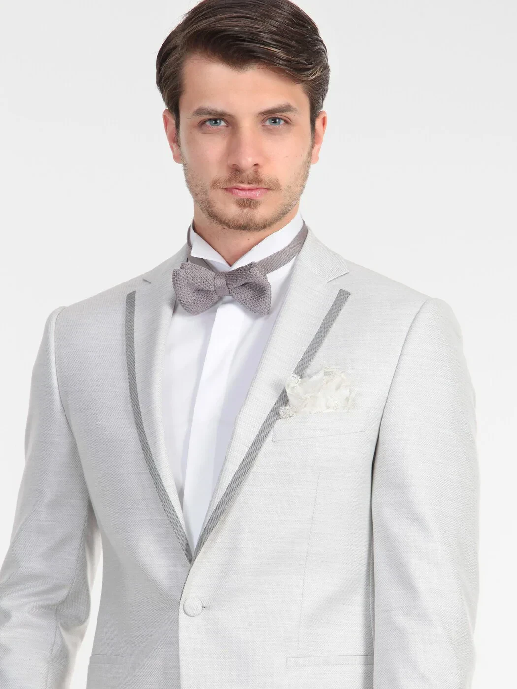 Gri Slim Fit Ceket - 5