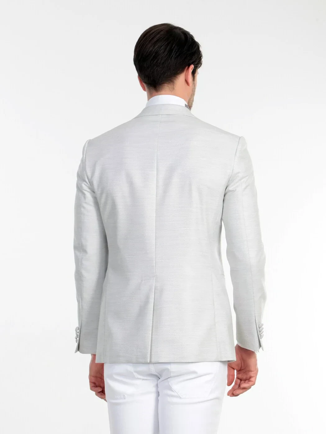 Gri Slim Fit Ceket - 6