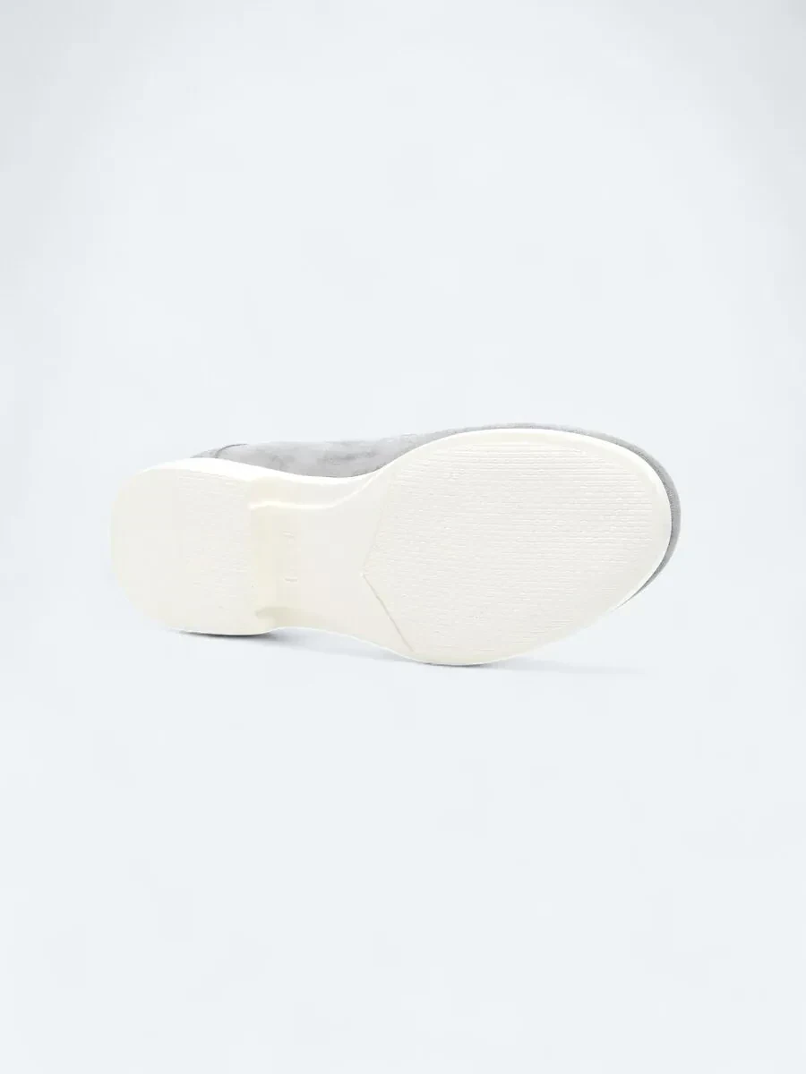 Gri Süet Casual Loafer - 4