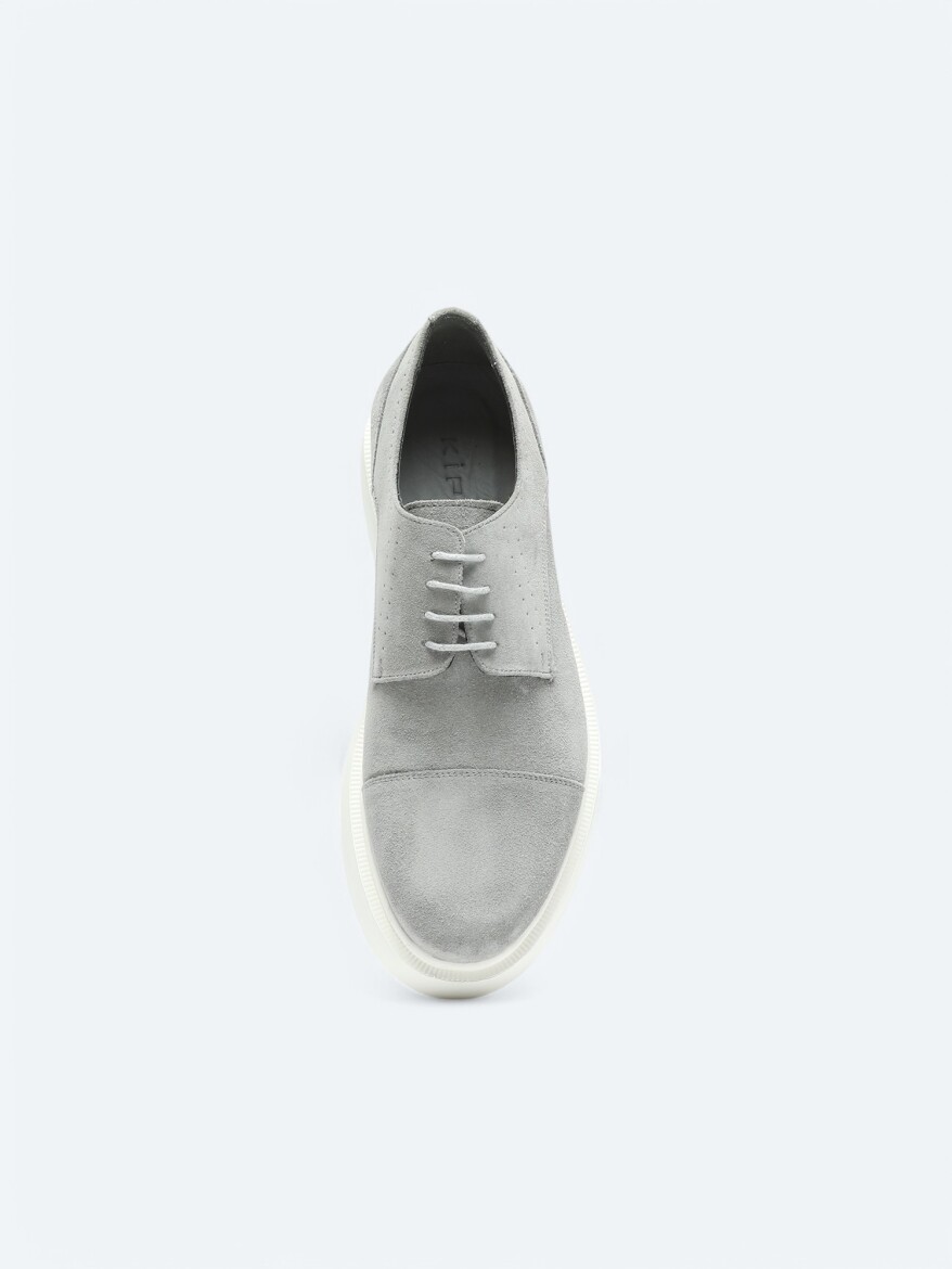 Gri Süet Smart Casual Ayakkabı - 3