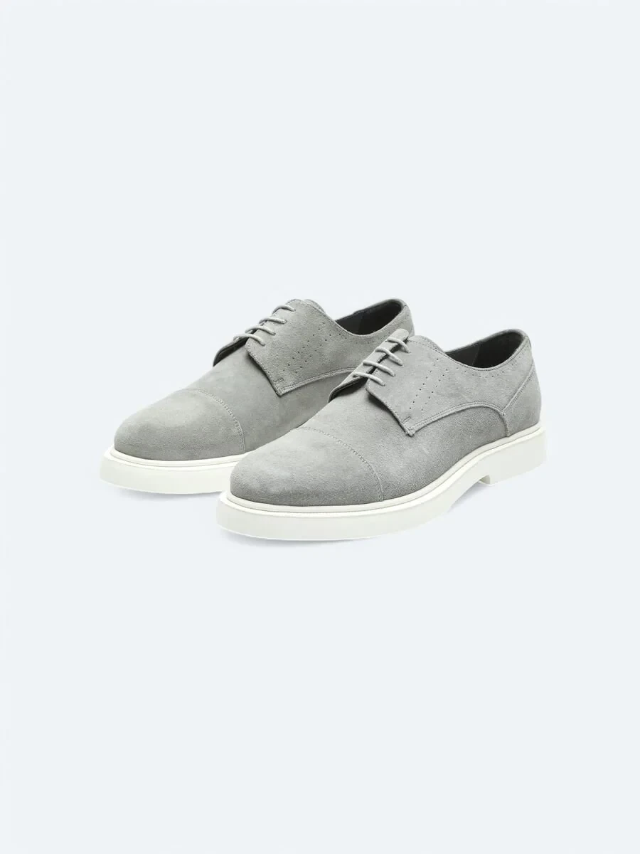 Gri Süet Smart Casual Ayakkabı - 2