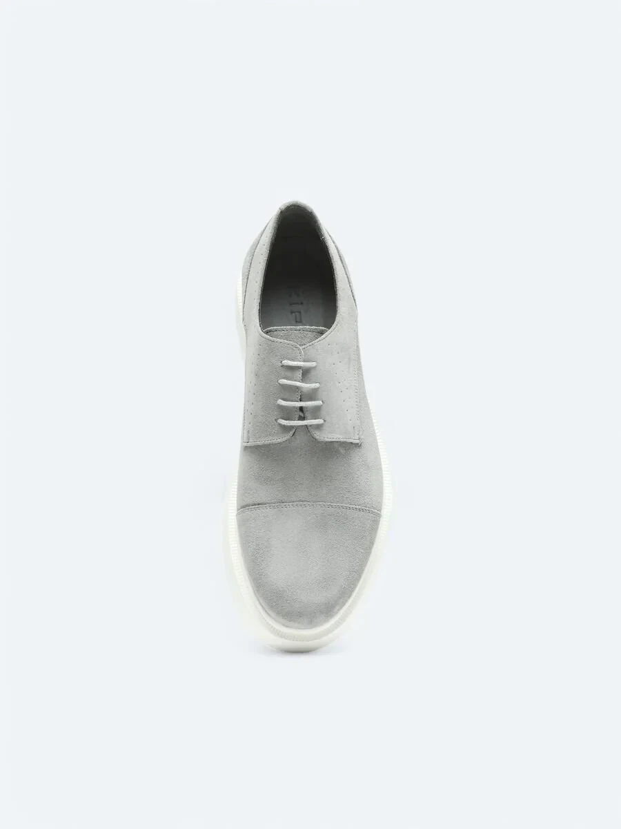 Gri Süet Smart Casual Ayakkabı - 3