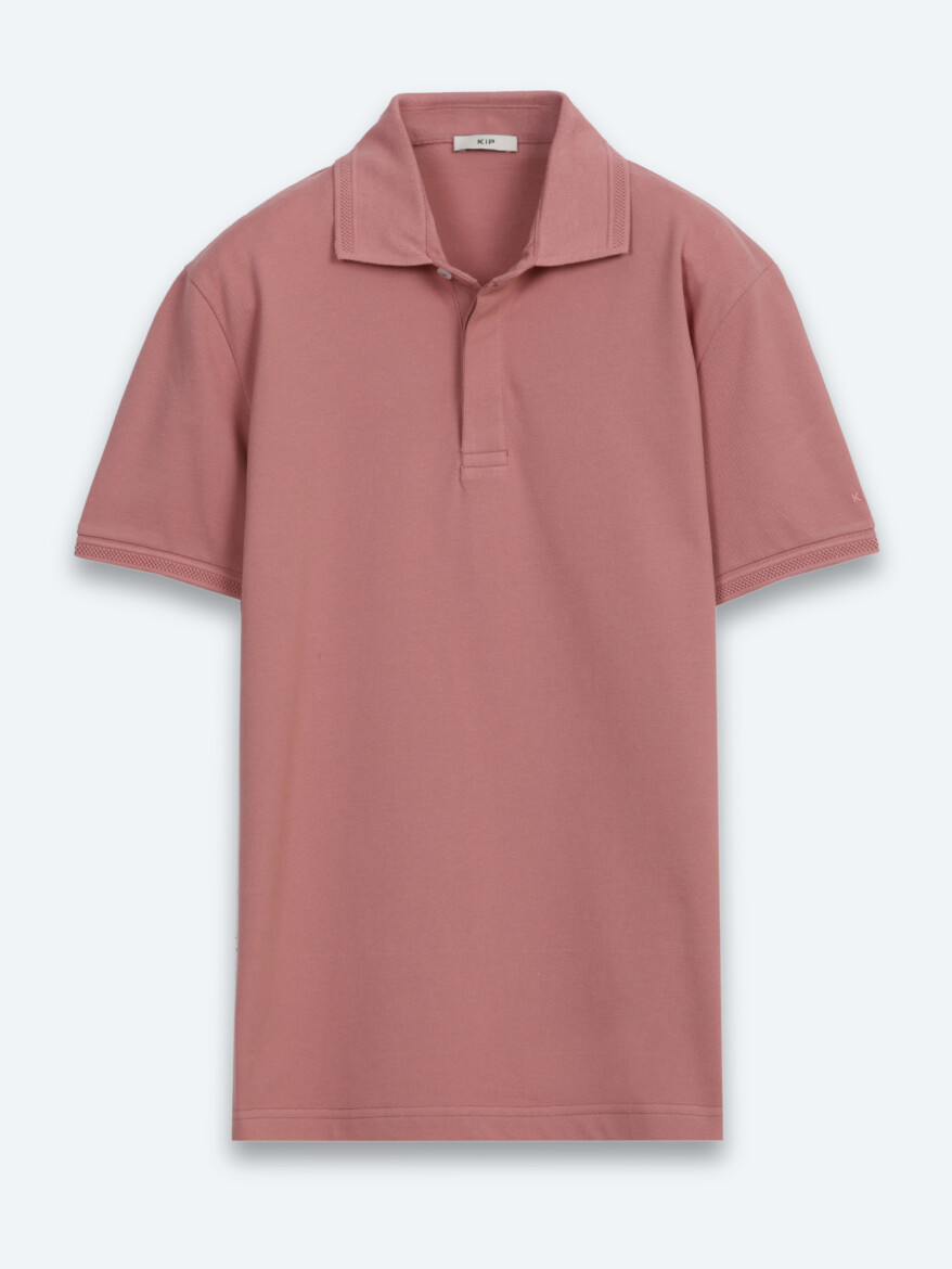 Gül Kurusu Düz %100 Pamuk T-Shirt - 6
