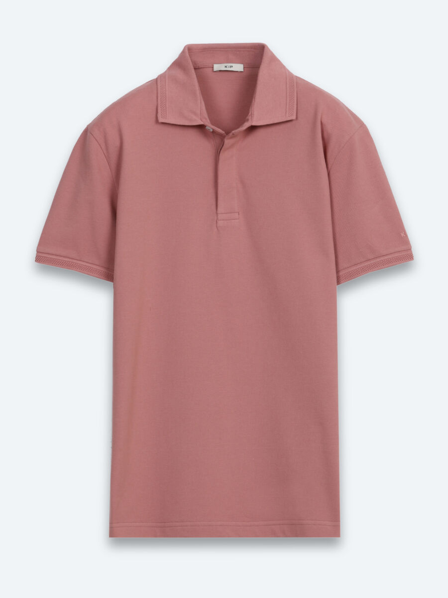 Gül Kurusu Düz %100 Pamuk T-Shirt - 6