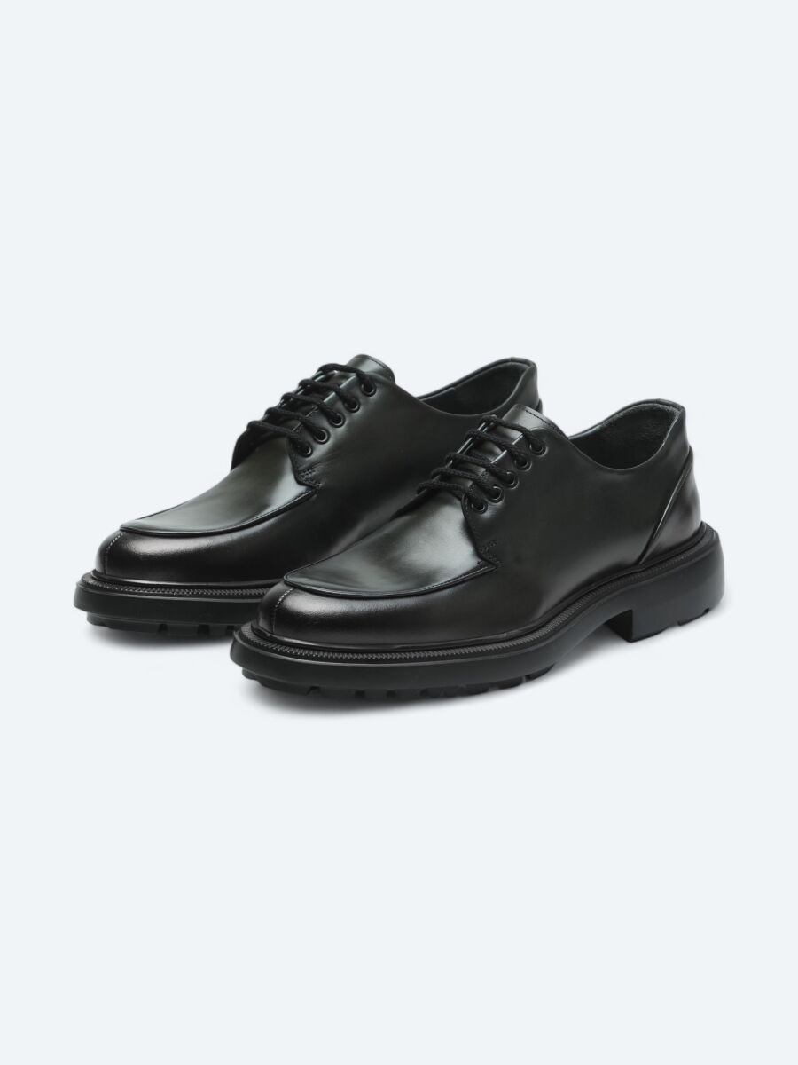 Haki Deri Smart Casual Ayakkabı - 2