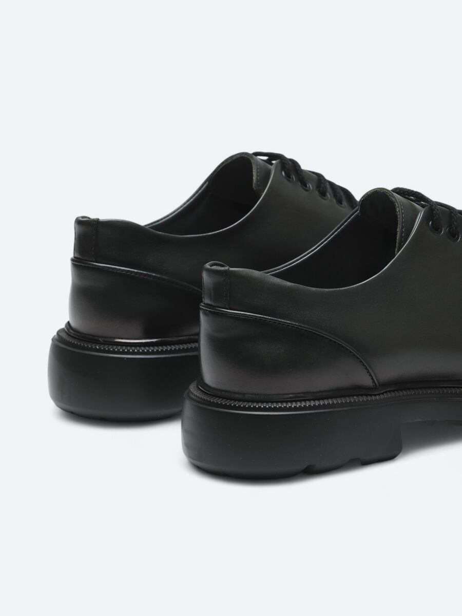 Haki Deri Smart Casual Ayakkabı - 5