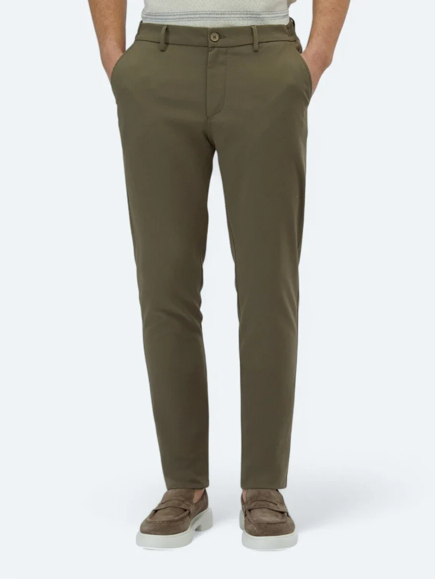 Haki Dokuma Casual Pantolon - 2
