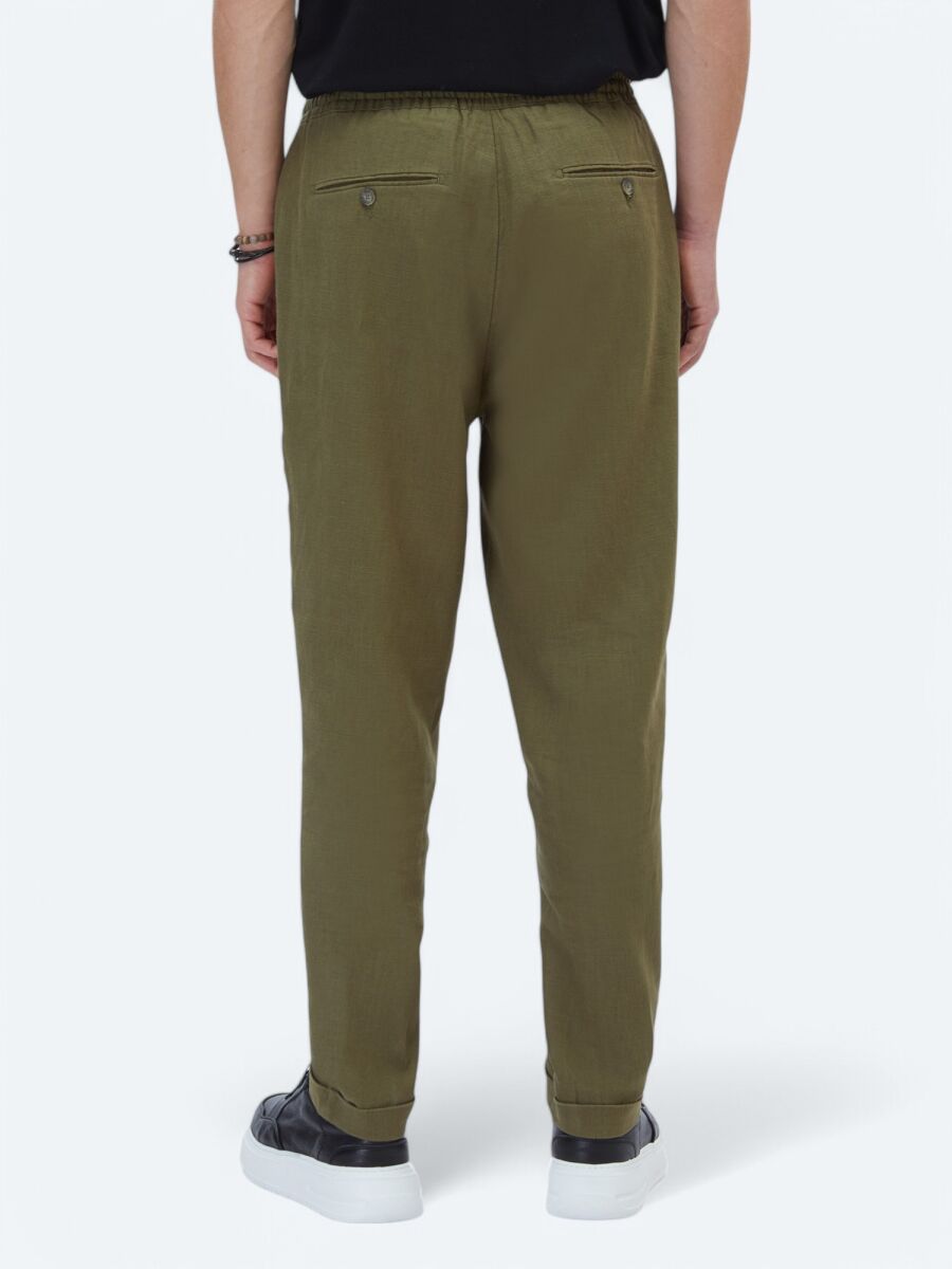 Haki Dokuma Jogging Fit Casual Pantolon - 5