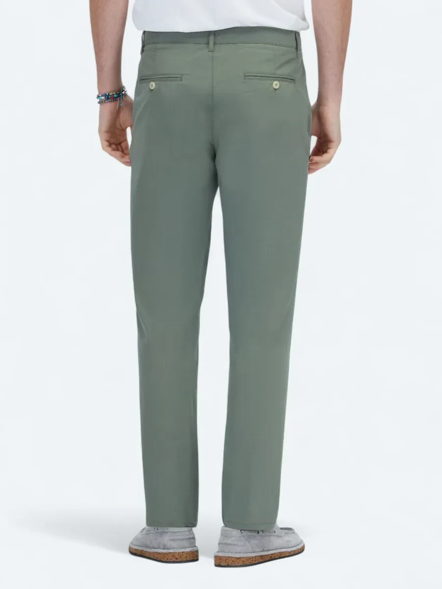 Haki Dokuma Slim Fit Casual Pantolon - 4