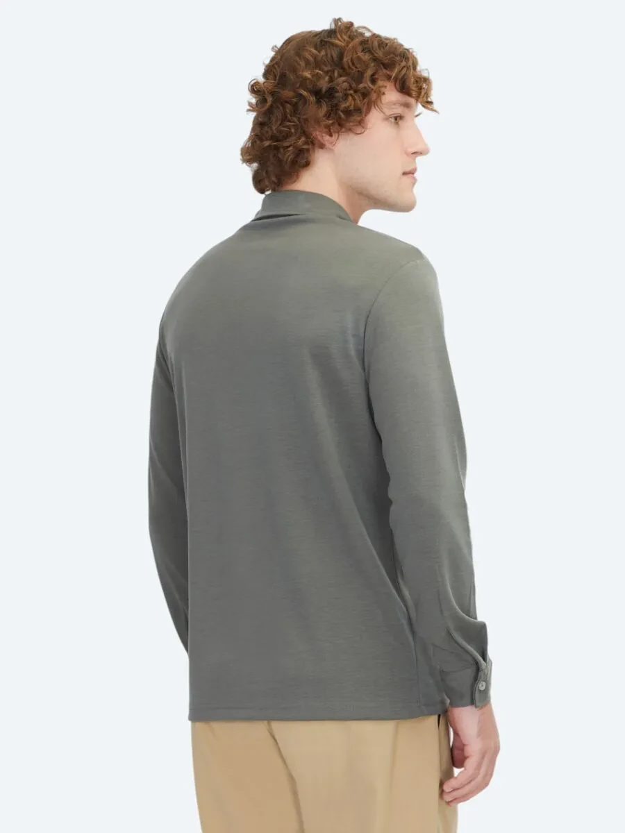 Haki Düz Regular Fit Casual Gömlek - 6