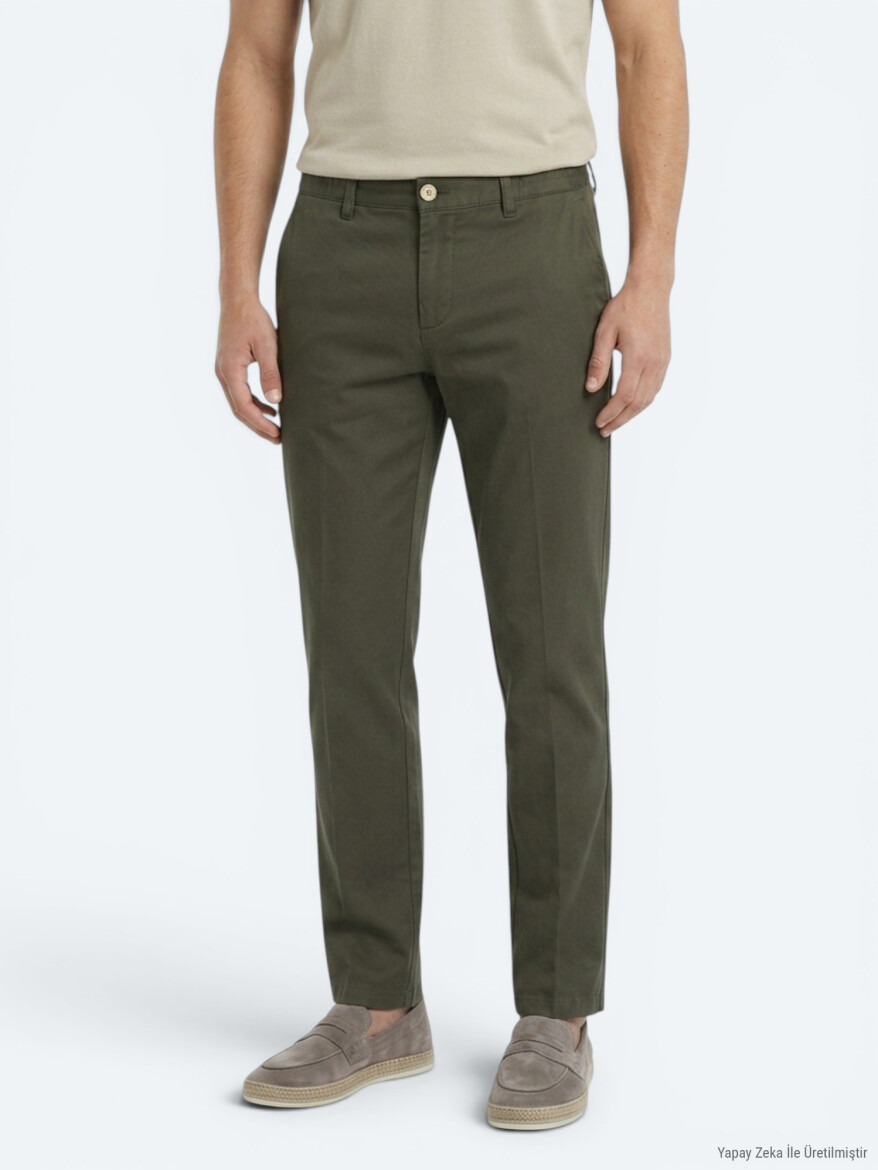 Haki Kumaş Jogging Fit Casual Pantolon - KİP