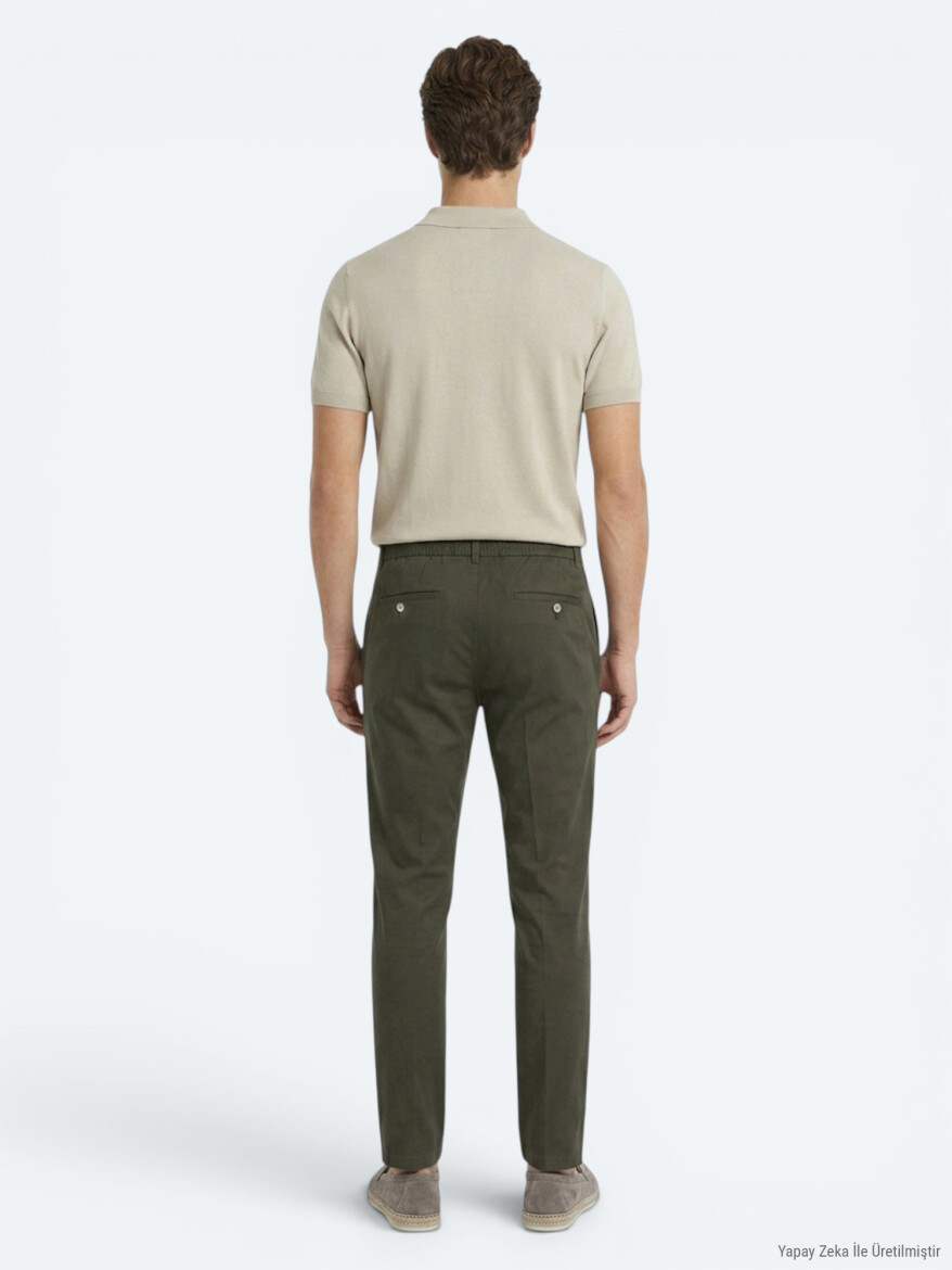 Haki Kumaş Jogging Fit Casual Pantolon - 5