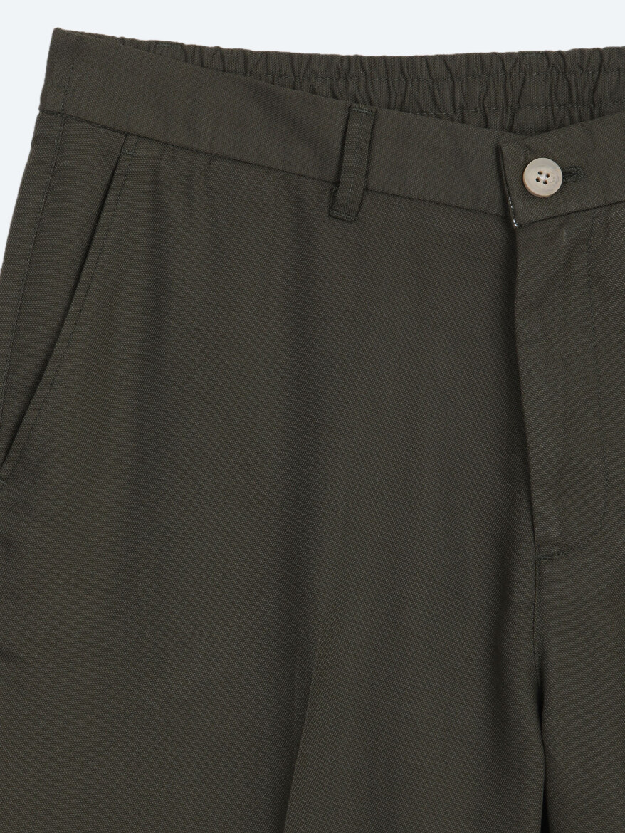 Haki Kumaş Jogging Fit Casual Pantolon - 7