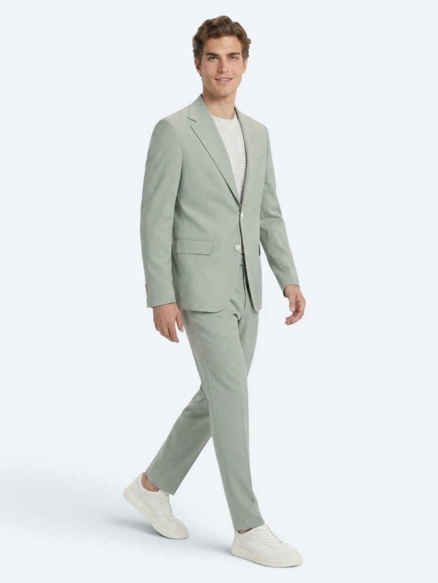 Haki Modern Fit Takım Elbise - KİP