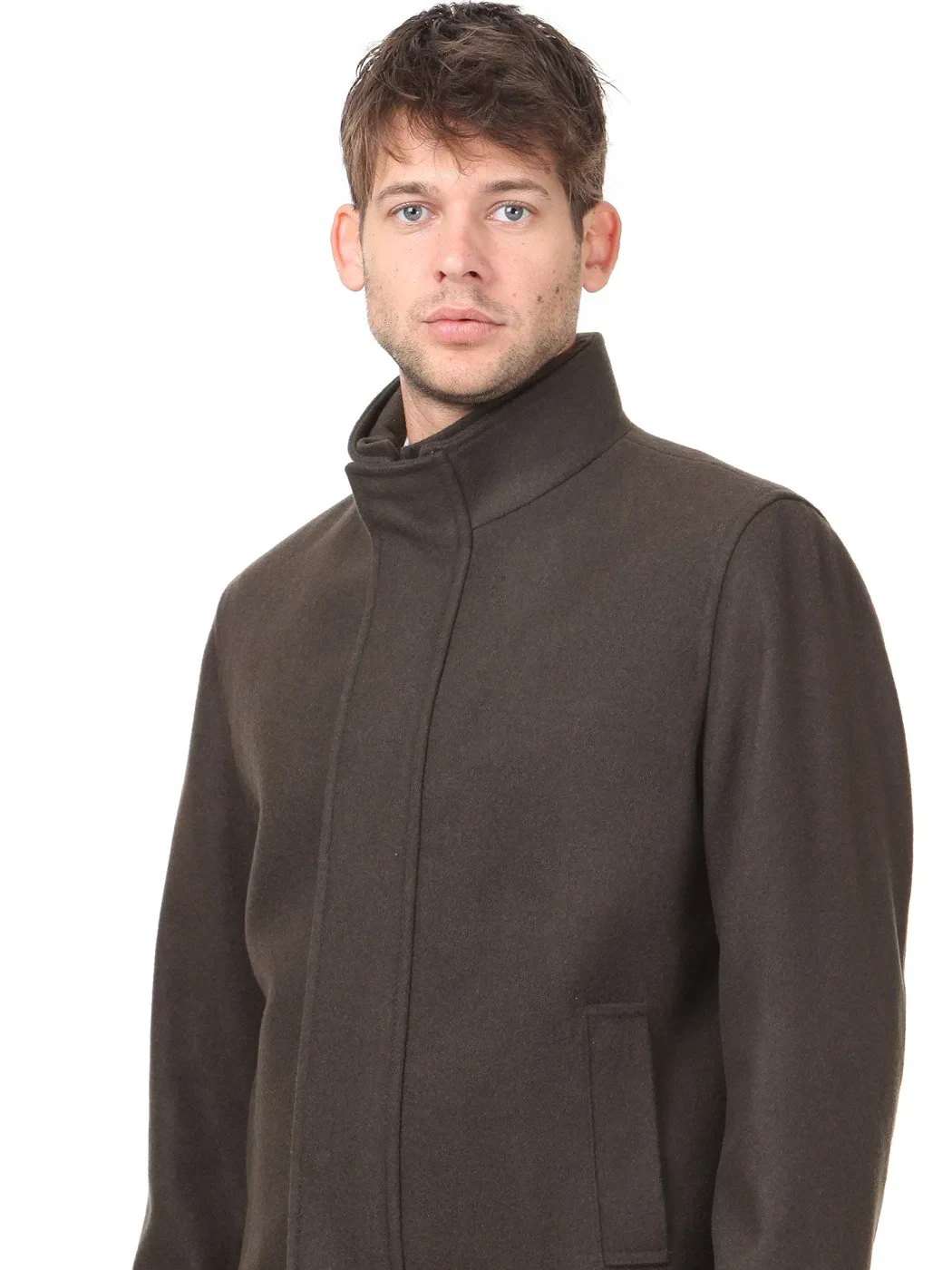 Haki Regular Fit Casual Dokuma Mont - 2