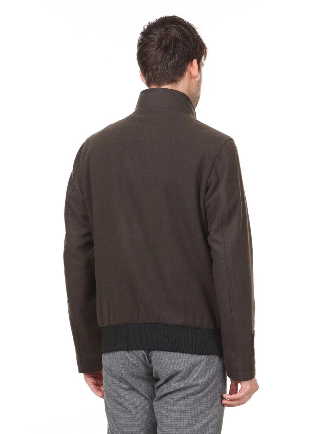 Haki Regular Fit Casual Dokuma Mont - 5
