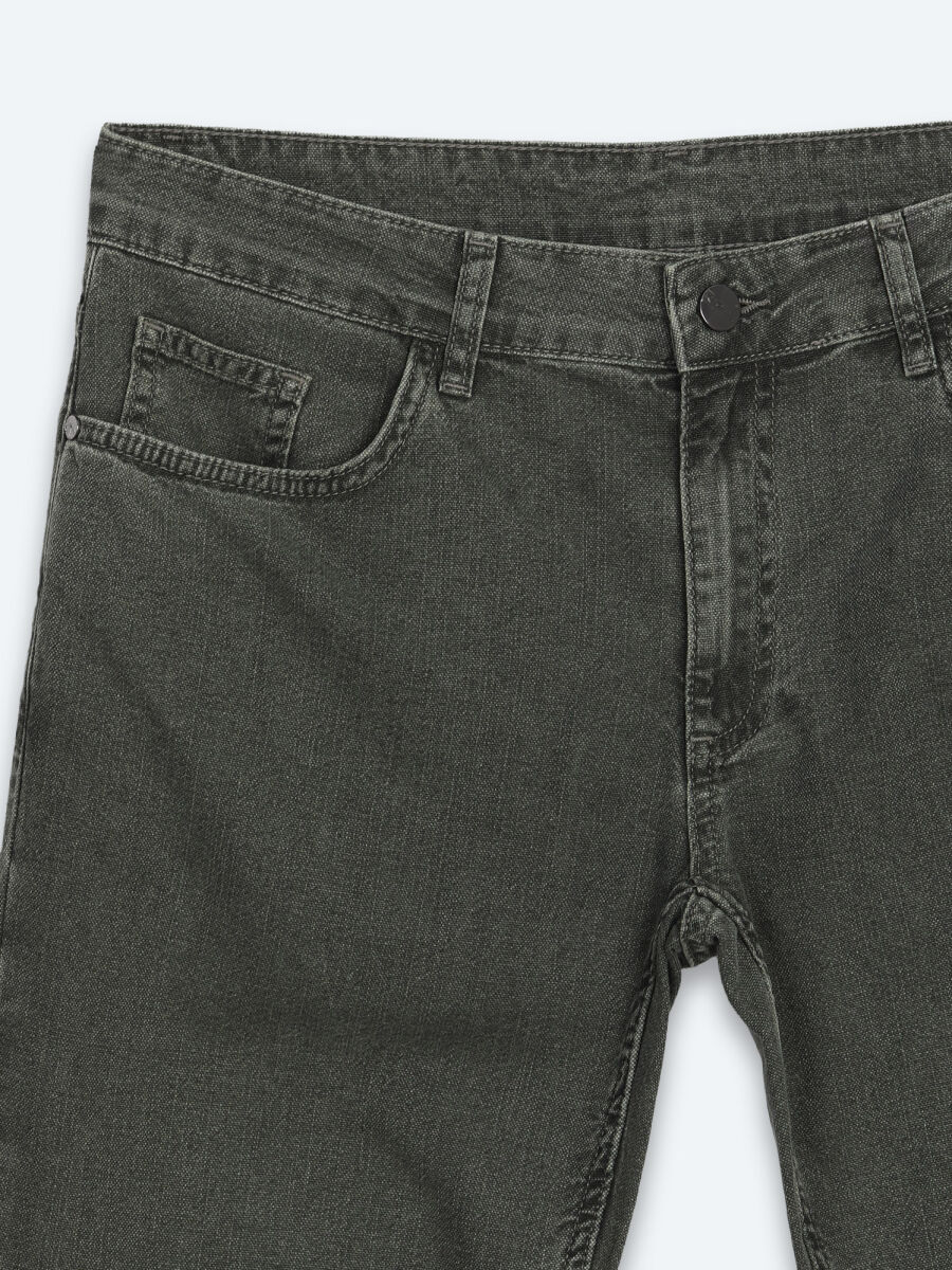 Haki Regular Fit Denim %100 Pamuk Pantolon - 7
