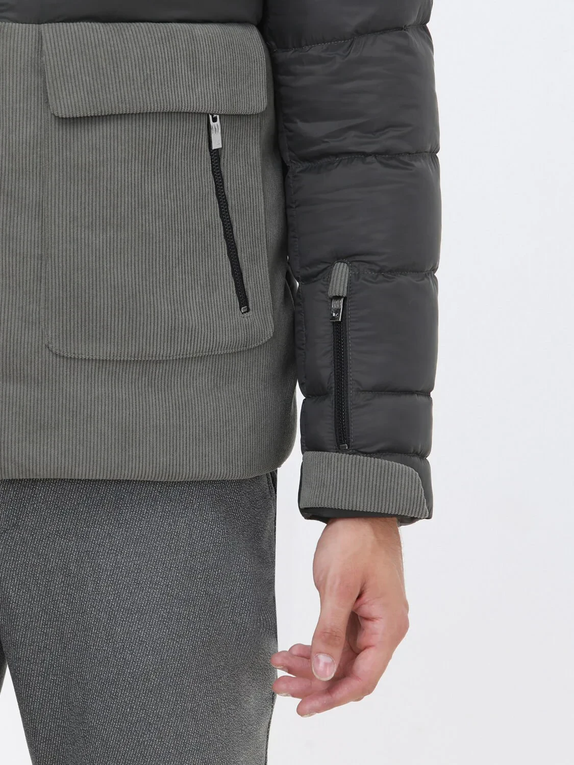 Haki Regular Fit Kapüşonlu Casual Dokuma Mont - 5