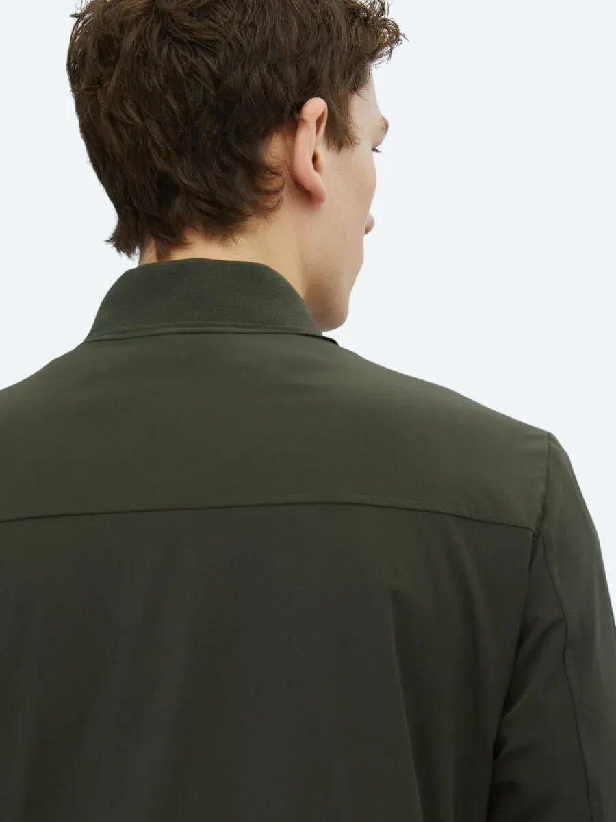 Haki Regular Fit Micro Jel Elyaflı Spor Ceket - 7