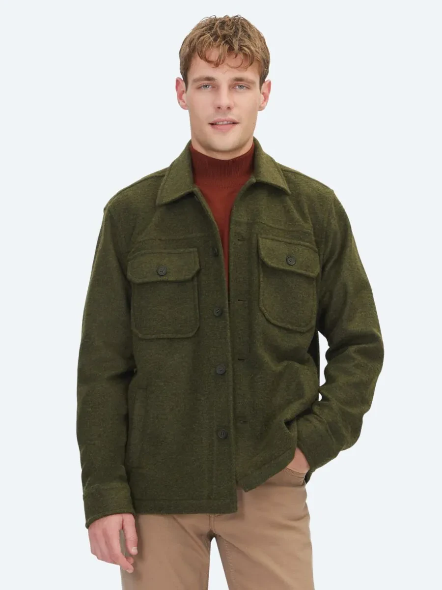 Haki Regular Fit Overshırt - 2