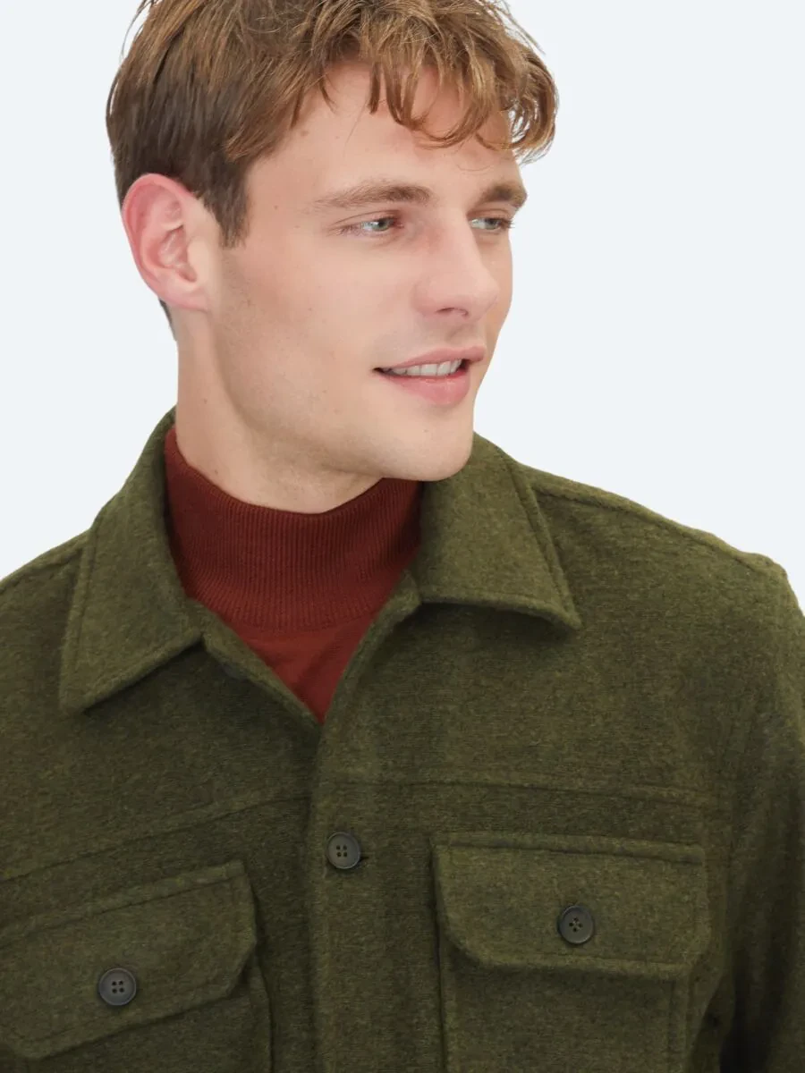 Haki Regular Fit Overshırt - 4