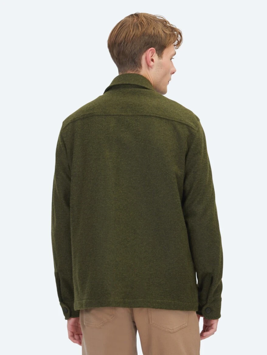 Haki Regular Fit Overshırt - 5