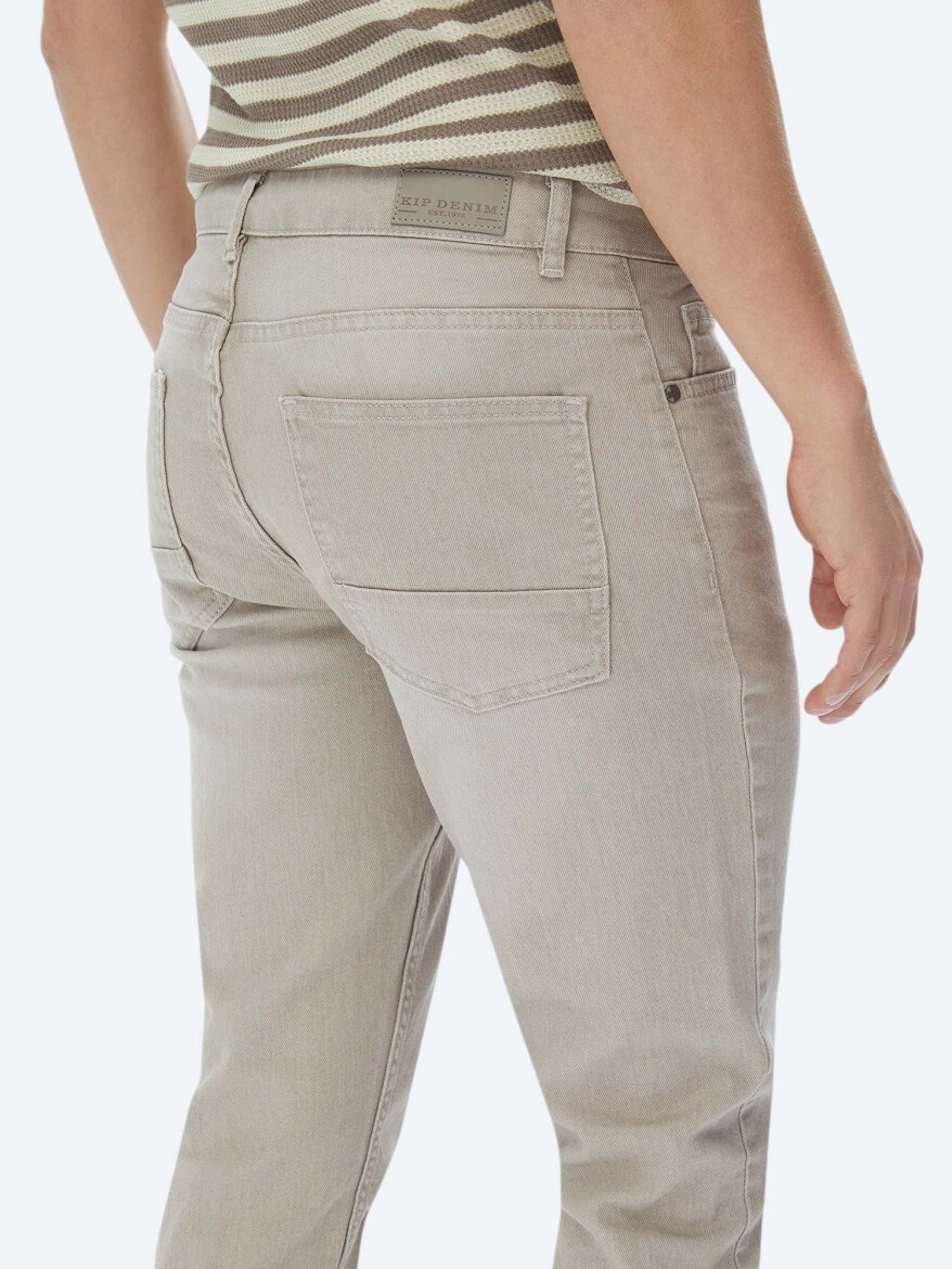 Haki Slim Fit Denim Pamuk Karışımlı Pantolon - 5