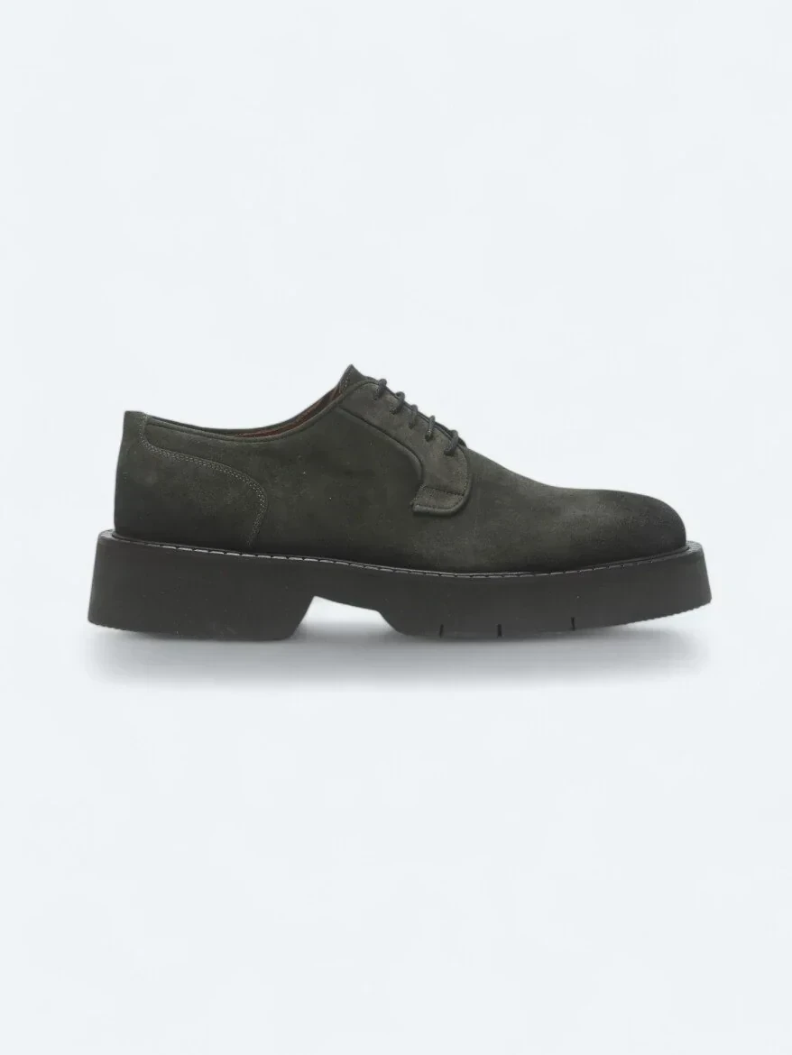 Haki Süet Smart Casual Ayakkabı - 1