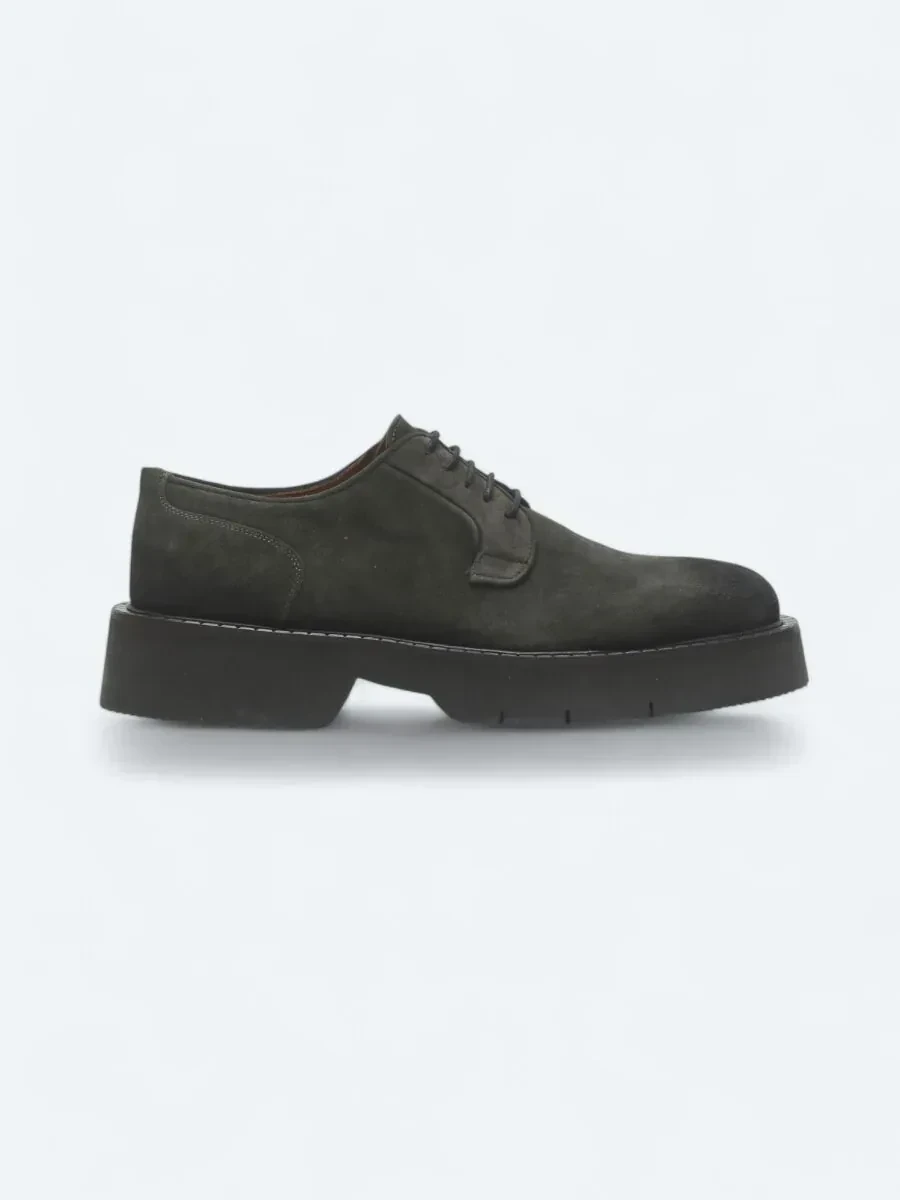 Haki Süet Smart Casual Ayakkabı - 1
