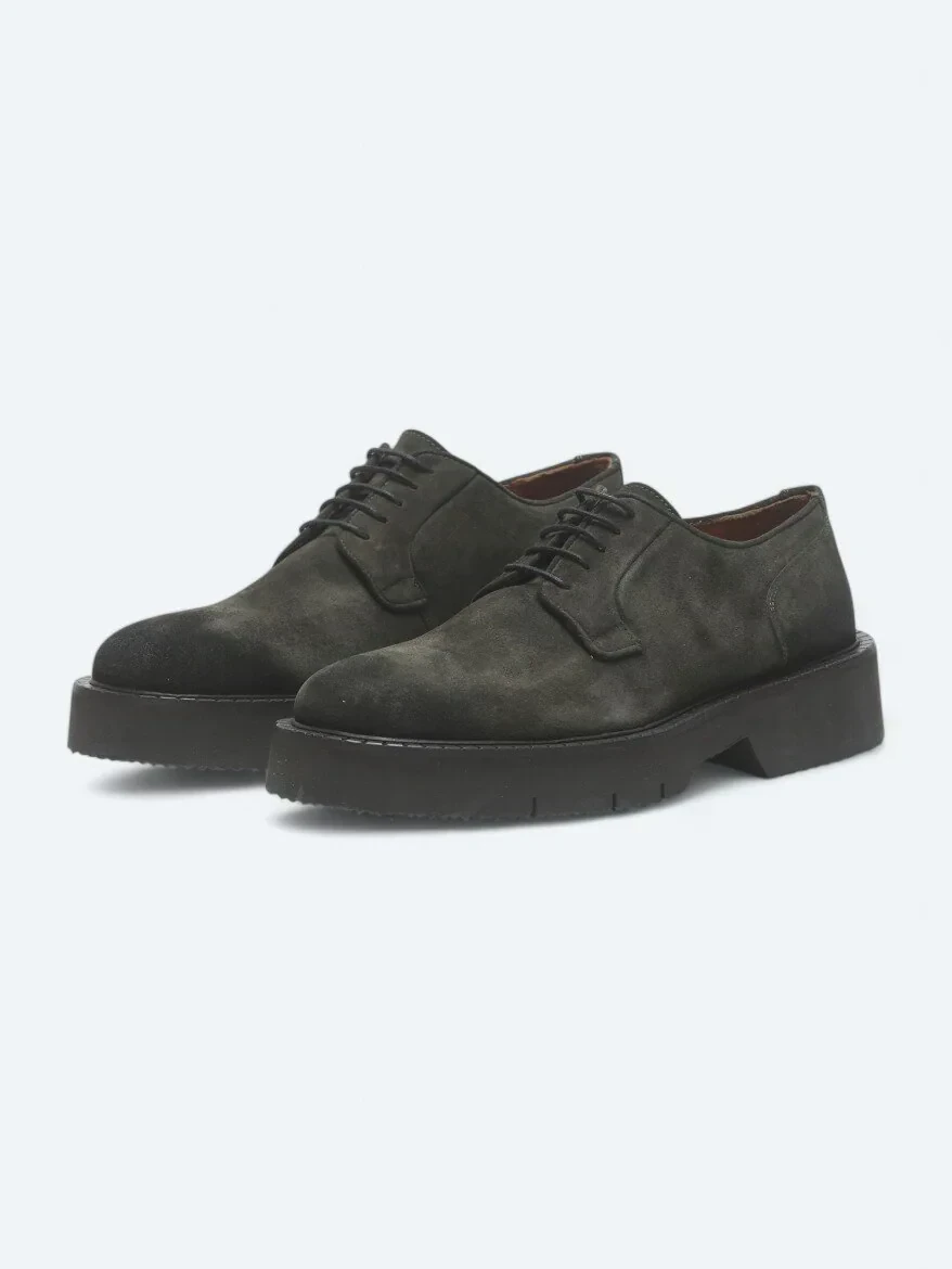 Haki Süet Smart Casual Ayakkabı - 2