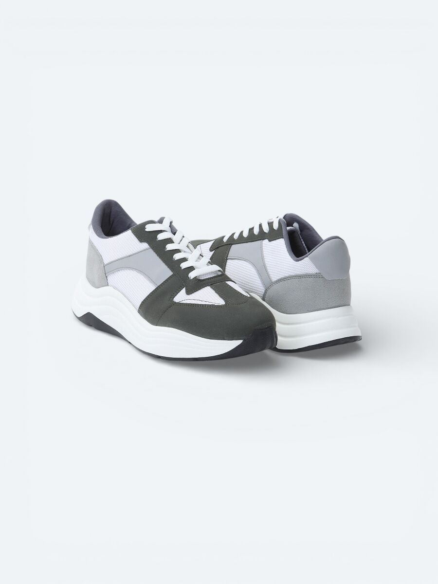 Haki Süet Spor Ayakkabı - 3