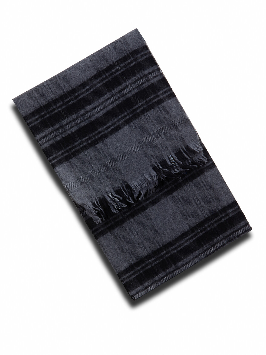 Hard Coal %65 Akrilik ,%35 Yün Scarf 