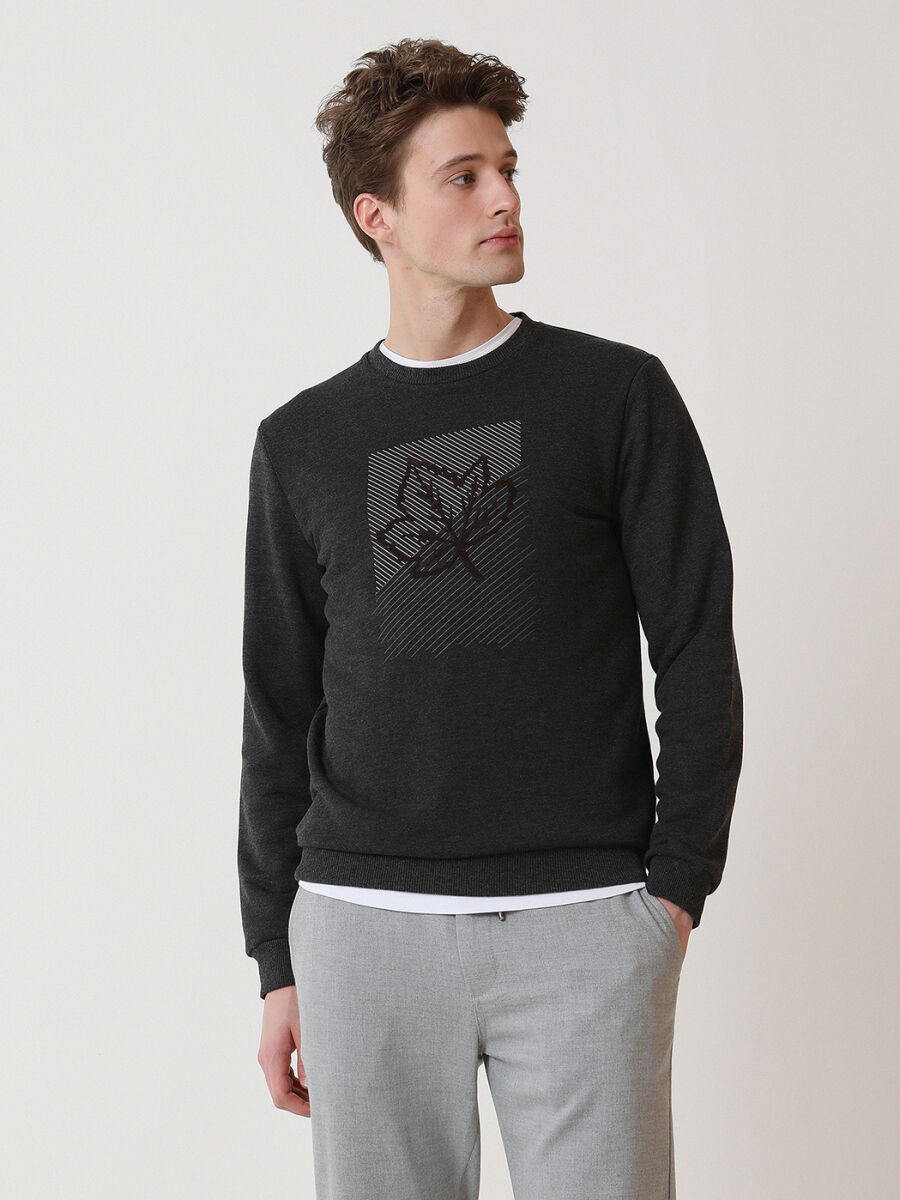 Hard Coal Crew Neck Printed Sweatshirt - 2