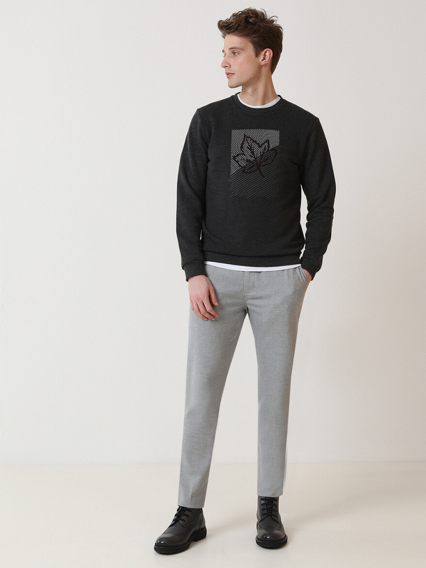 Hard Coal Crew Neck Printed Sweatshirt - 3