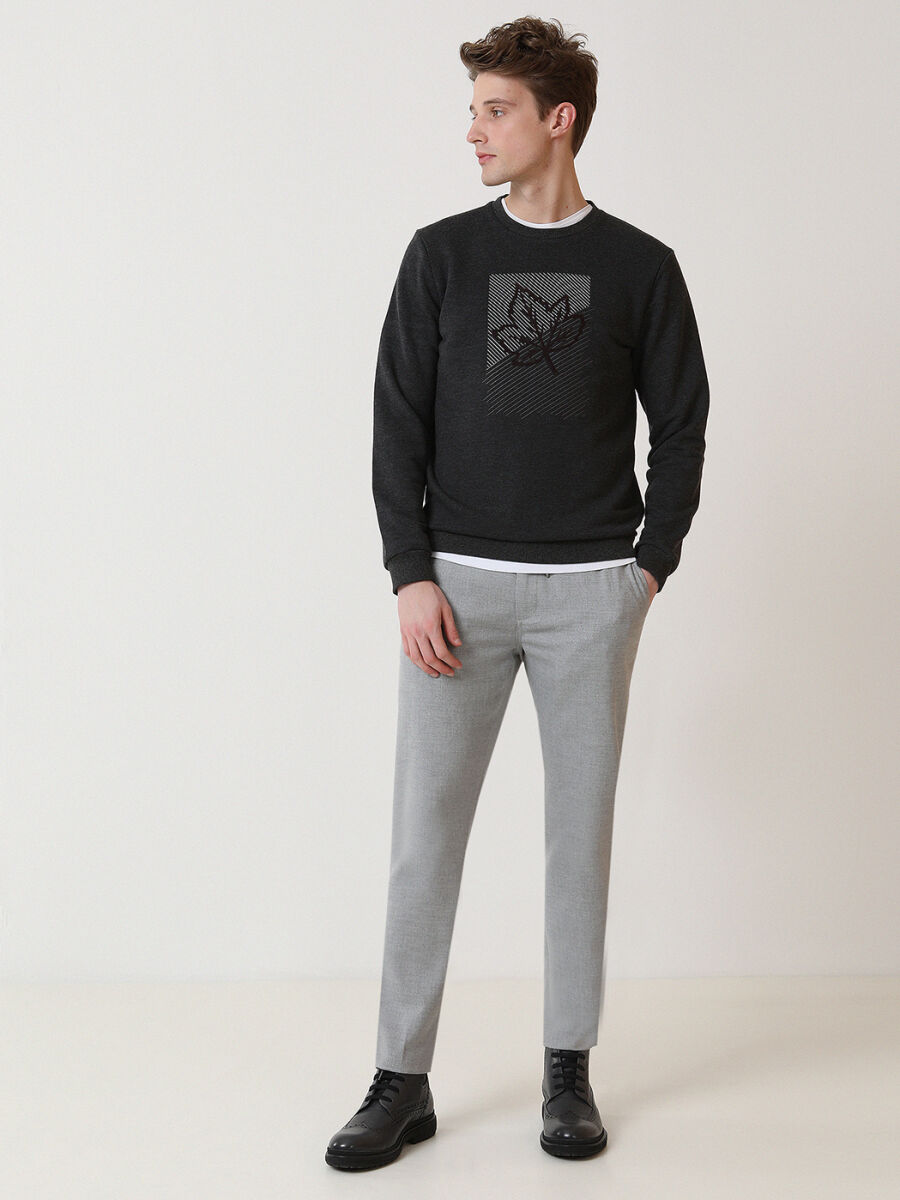 Hard Coal Crew Neck Printed Sweatshirt - 3