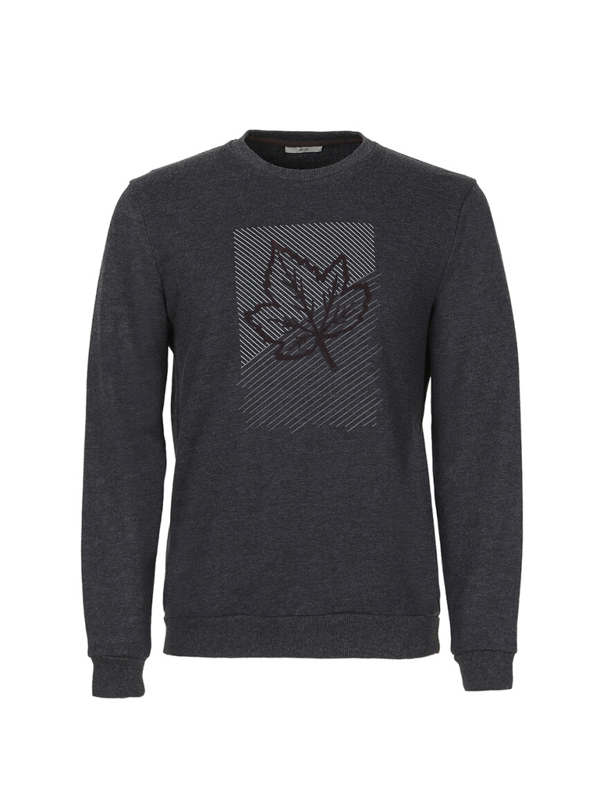 Hard Coal Crew Neck Printed Sweatshirt - 6