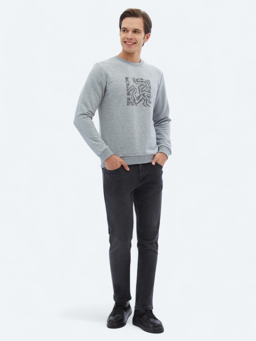 Hard Coal Crew Neck Printed Sweatshirt - 2