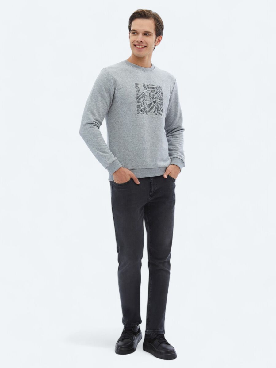 Hard Coal Crew Neck Printed Sweatshirt - 2