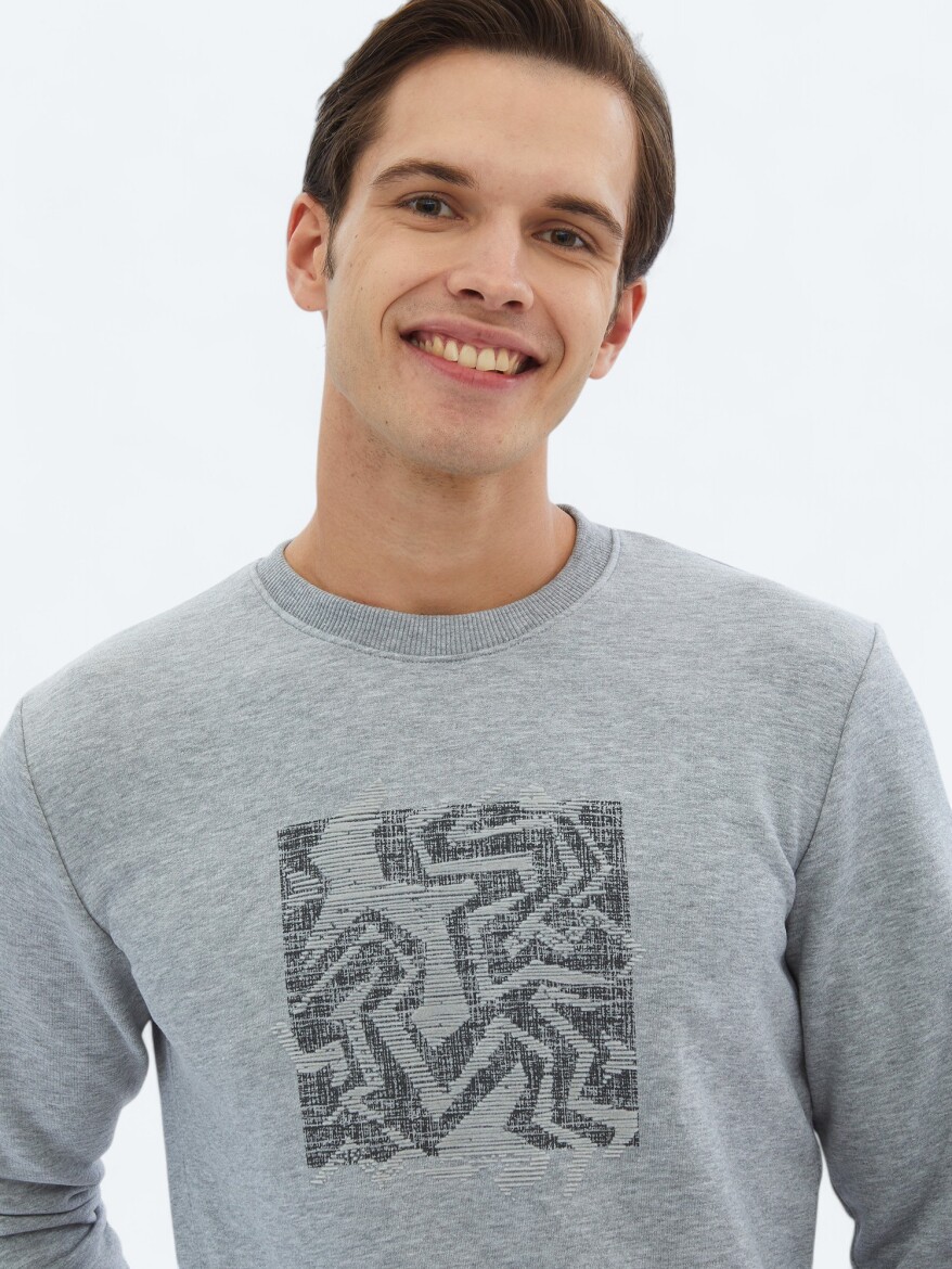 Hard Coal Crew Neck Printed Sweatshirt - 3