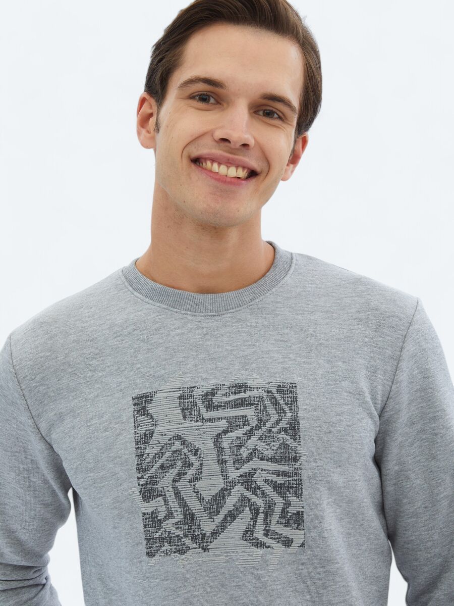 Hard Coal Crew Neck Printed Sweatshirt - 3