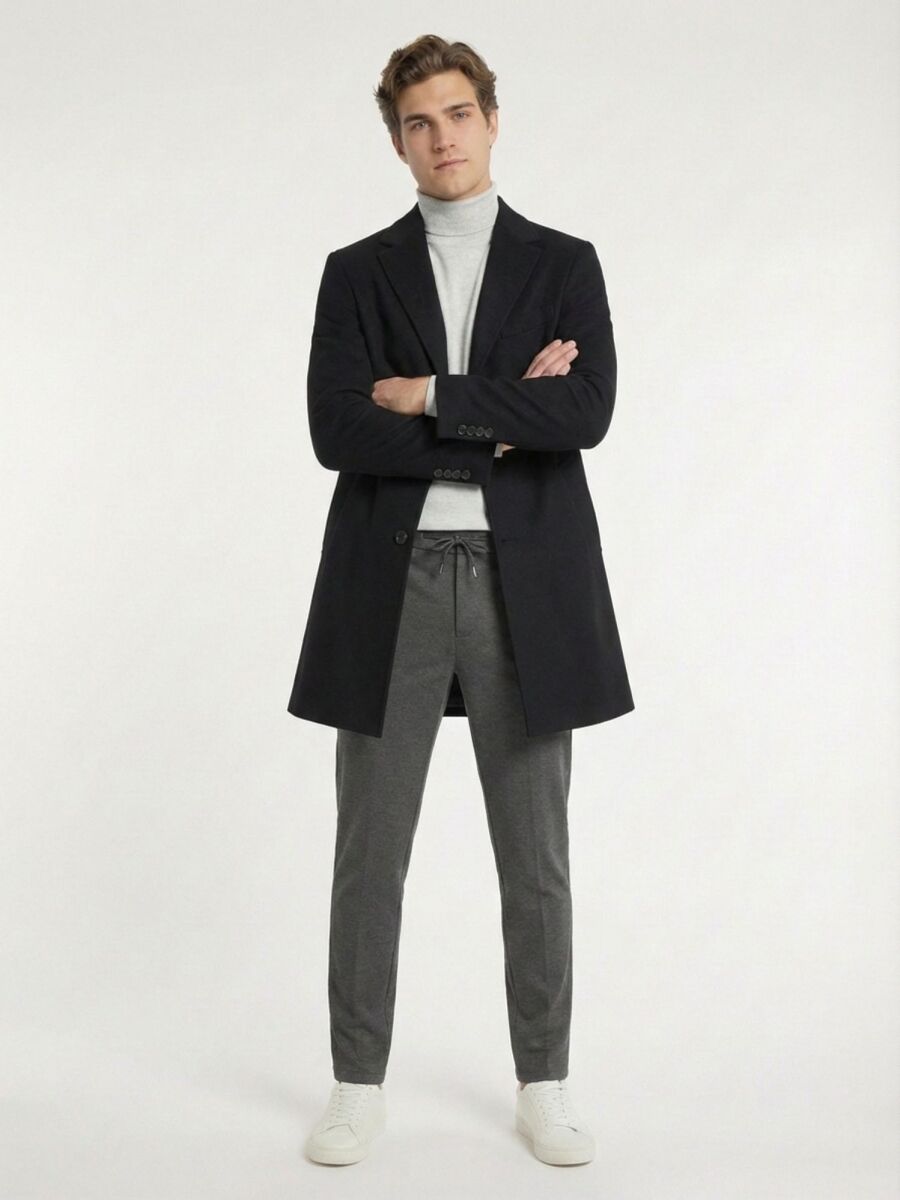 Hard Coal Knitting Jogging Fit Casual Trousers - 4