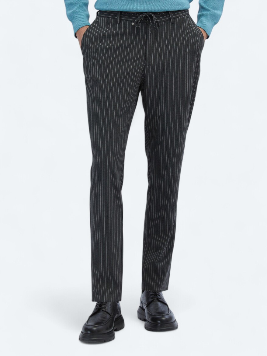 Hard Coal Knitting Jogging Fit Casual Trousers - 2