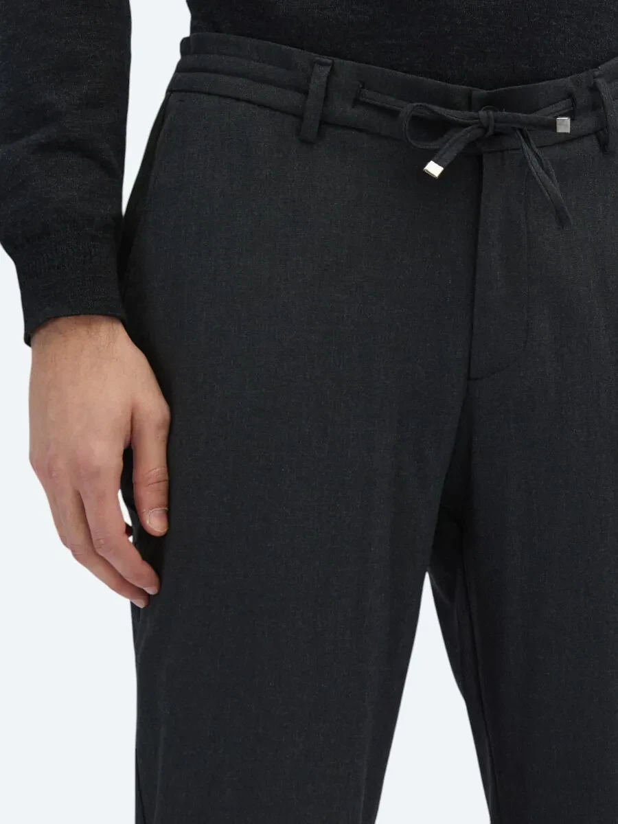 Hard Coal Knitting Jogging Fit Casual Trousers - 3