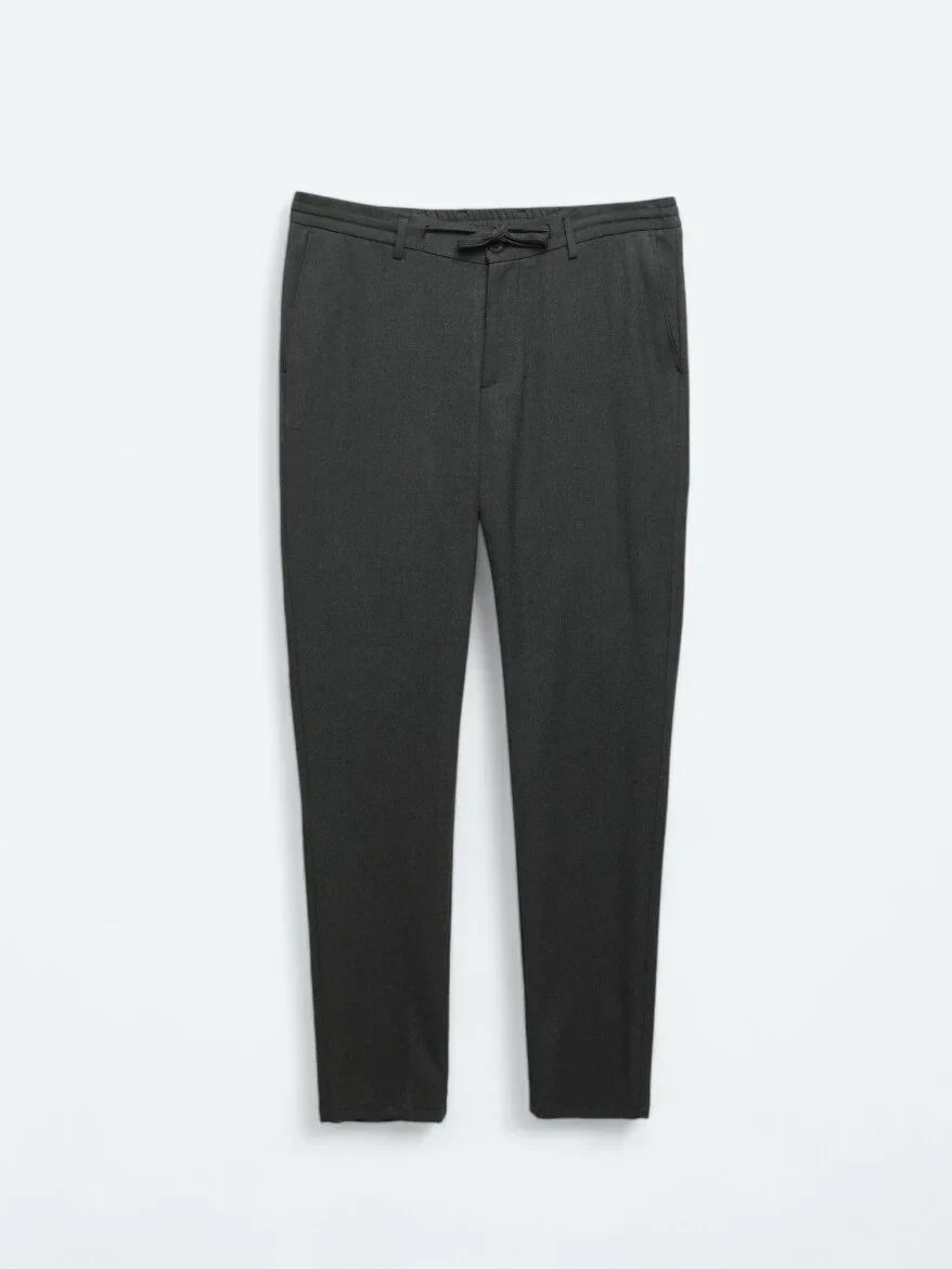 Hard Coal Knitting Jogging Fit Casual Trousers - 5