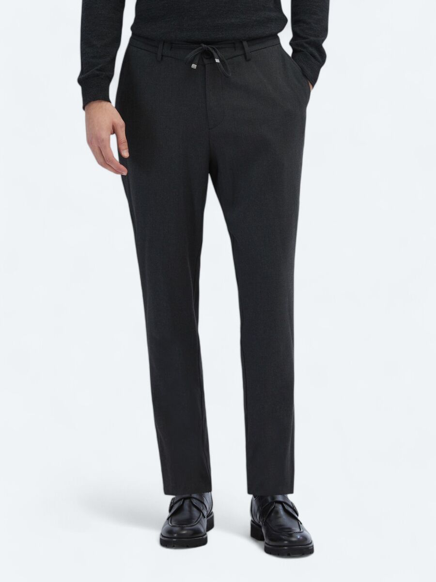 Hard Coal Knitting Jogging Fit Casual Trousers - 2