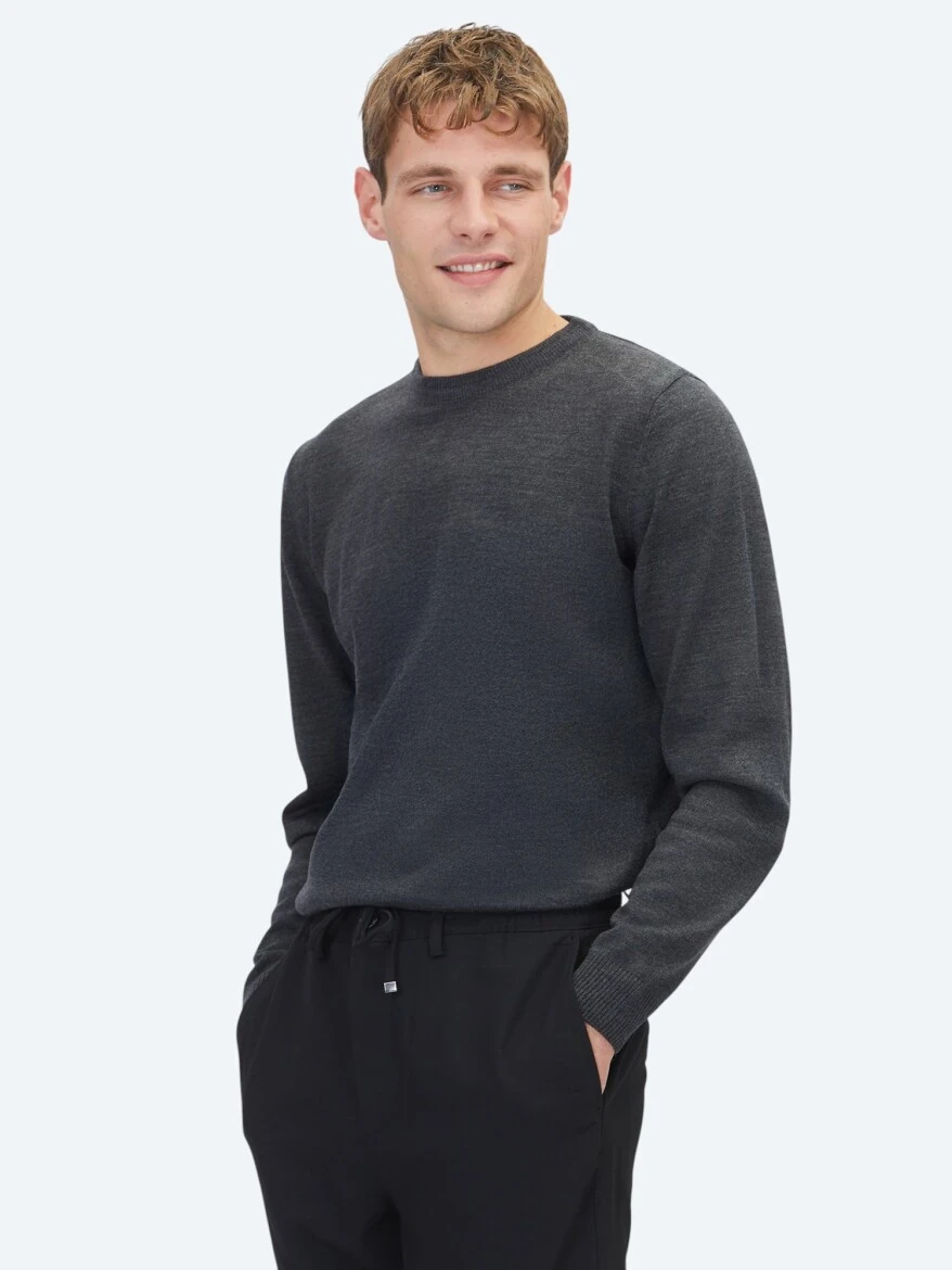 Hard Coal Knitwear Sweatshirt - KİP