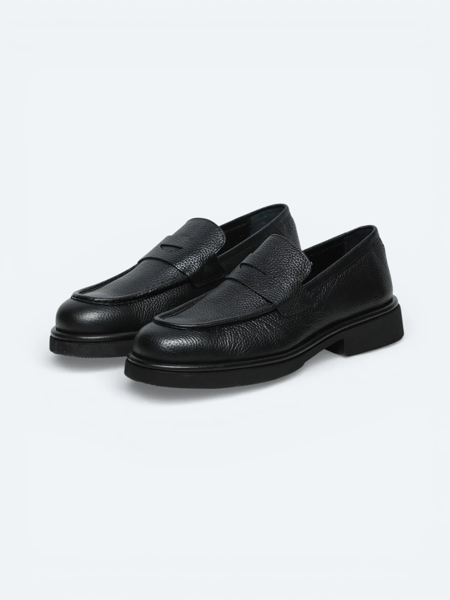 Hard Coal Leather Smart Casual Shoes - 2