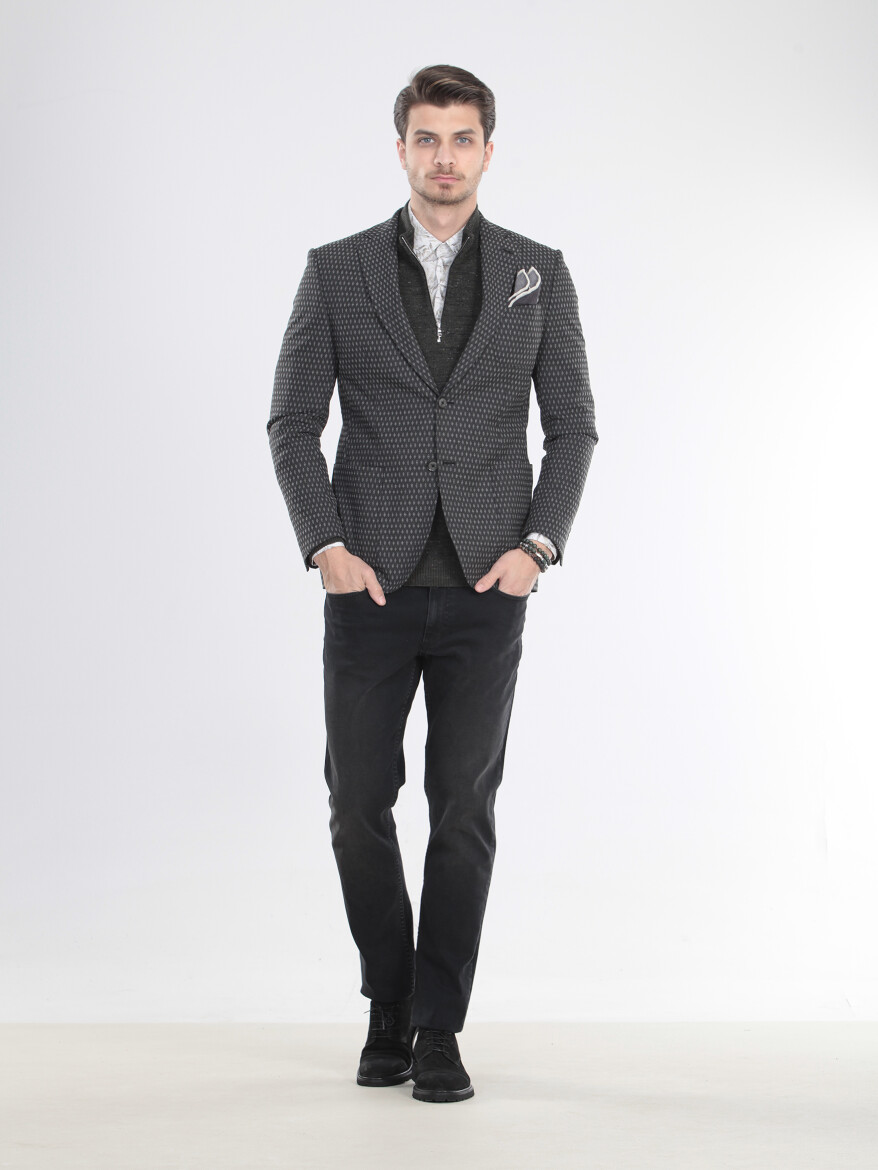 Hard Coal Micro Modern Fit Jacket - 2