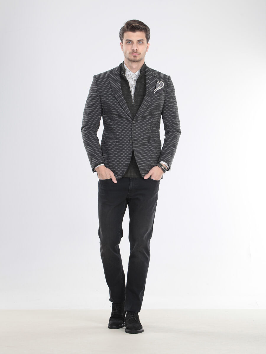 Hard Coal Micro Modern Fit Jacket - 2